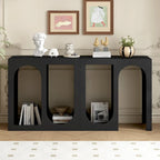 Console modulaire blanche/noire, style 2 modules, assemblage 1 personne