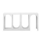 Console modulaire blanche/noire, style 2 modules, assemblage 1 personne