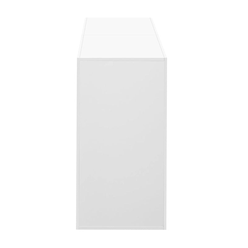 Console modulaire blanche/noire, style 2 modules, assemblage 1 personne