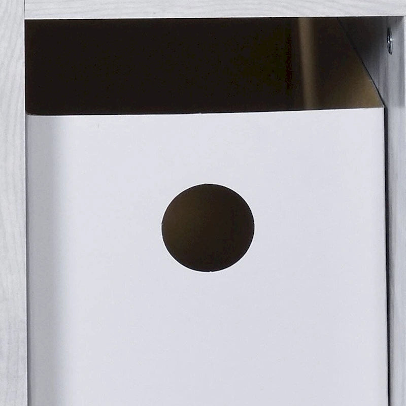 Bureau d'ordinateur individuel rectangulaire ivoire avec tiroir à clavier