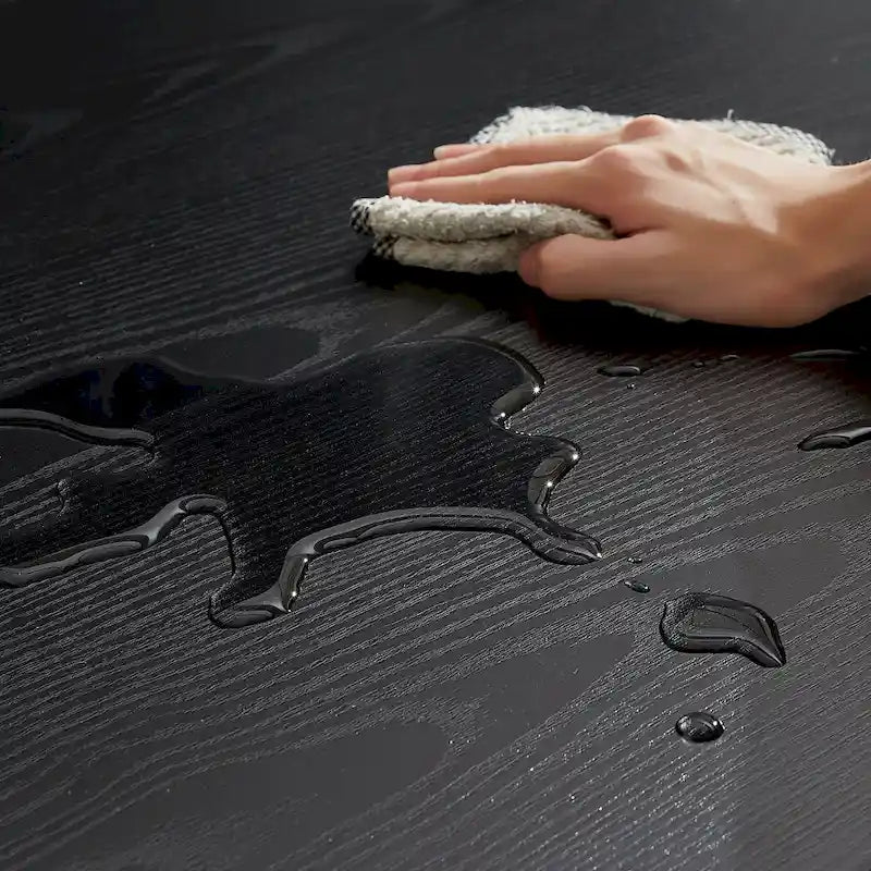 Ensemble Table à Manger Industrielle avec 2 Bancs, 4 Places, Noir / Marron Rustique / Blanc+Naturel / Gris, Pieds en Métal