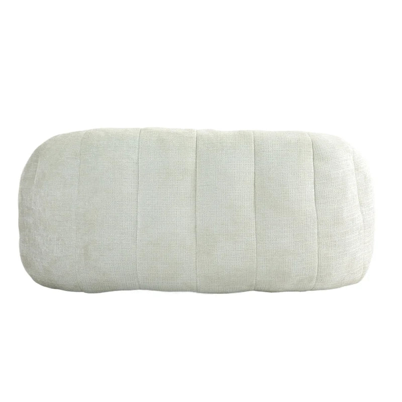 Chaise longue 2 places en mousse chenille blanche