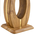 Table basse carrée noire/blanche/bois avec bordure dorée, un seul plateau, pour 1 à 2 personnes