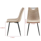 Ensemble de salle à manger rond 5 pièces, beige et marron, pour 4 à 6 personnes