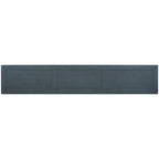Console rustique gris délavé/bleu marine avec 4 tiroirs et une étagère, assemblage par 1 personne