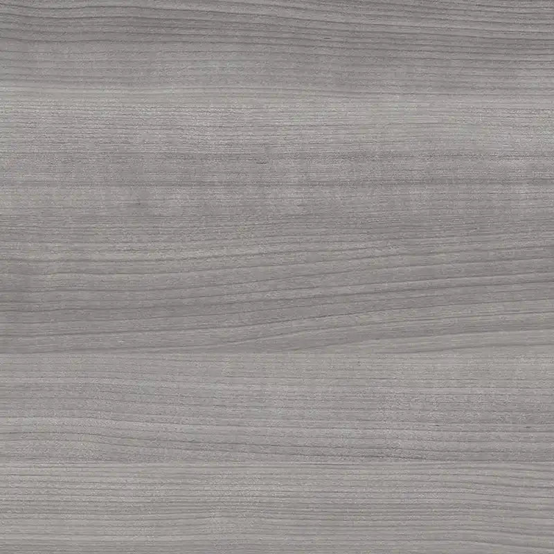 Bureau en L avec pieds en métal, noyer moderne / gris platine / blanc / gris orage, utilisateur unique, 60 larg. x 30 prof.