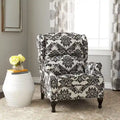Fauteuil inclinable à dossier haut poussé floral/beige/gris, une place