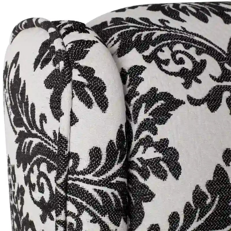 Fauteuil inclinable à dossier haut poussé floral/beige/gris, une place