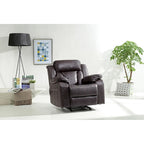 Fauteuil inclinable en similicuir, multicolore, une place