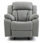 Fauteuil inclinable en similicuir, multicolore, une place
