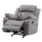 Fauteuil inclinable en similicuir, multicolore, une place