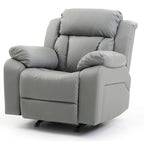 Fauteuil inclinable en similicuir, multicolore, une place