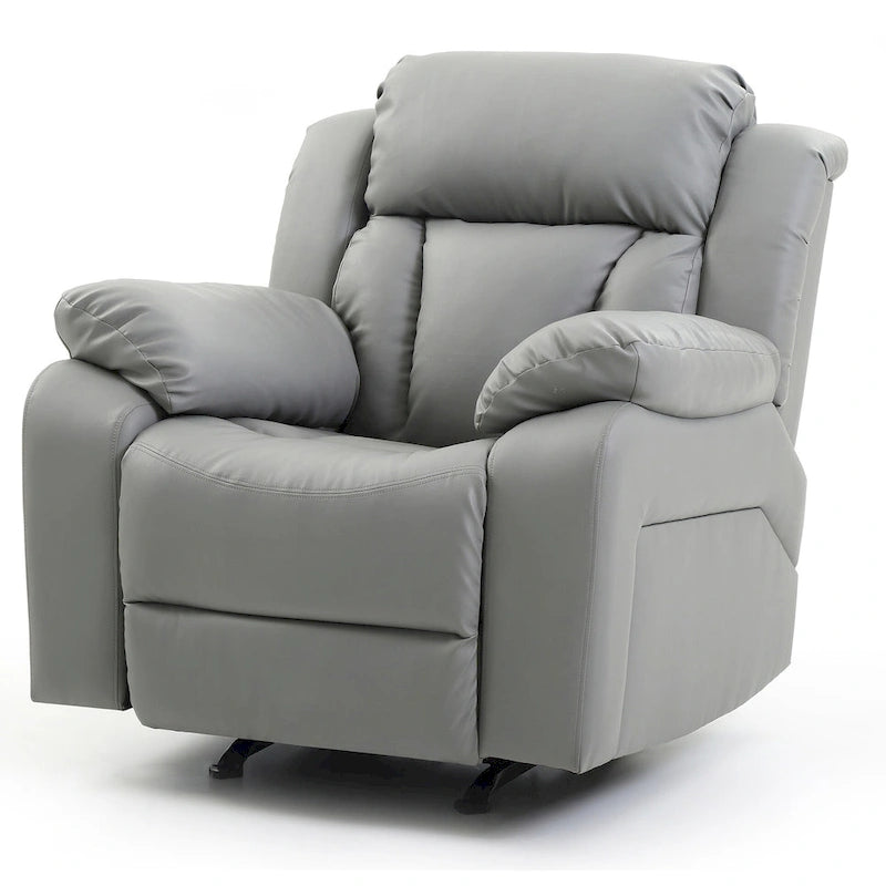 Fauteuil inclinable en similicuir, multicolore, une place