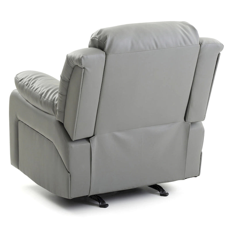 Fauteuil inclinable en similicuir, multicolore, une place