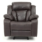 Fauteuil inclinable en similicuir, multicolore, une place