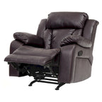 Fauteuil inclinable en similicuir, multicolore, une place