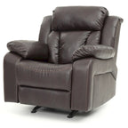 Fauteuil inclinable en similicuir, multicolore, une place