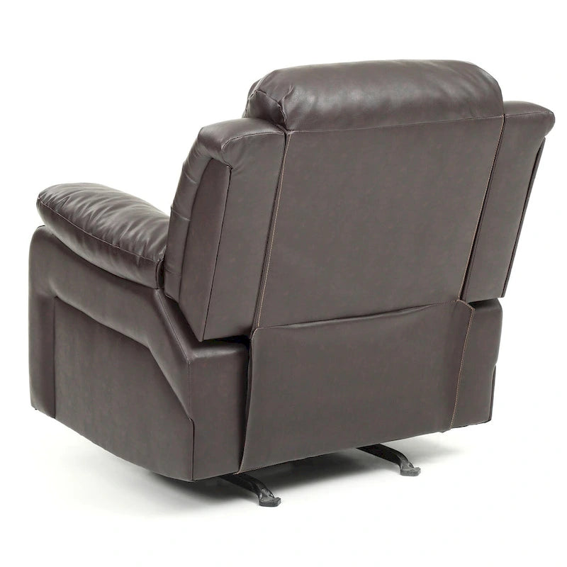 Fauteuil inclinable en similicuir, multicolore, une place