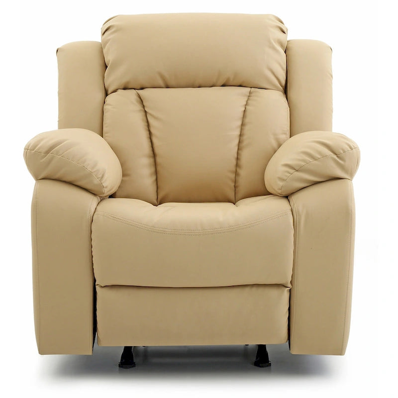 Fauteuil inclinable en similicuir, multicolore, une place