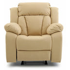 Fauteuil inclinable en similicuir, multicolore, une place