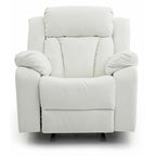 Fauteuil inclinable en similicuir, multicolore, une place