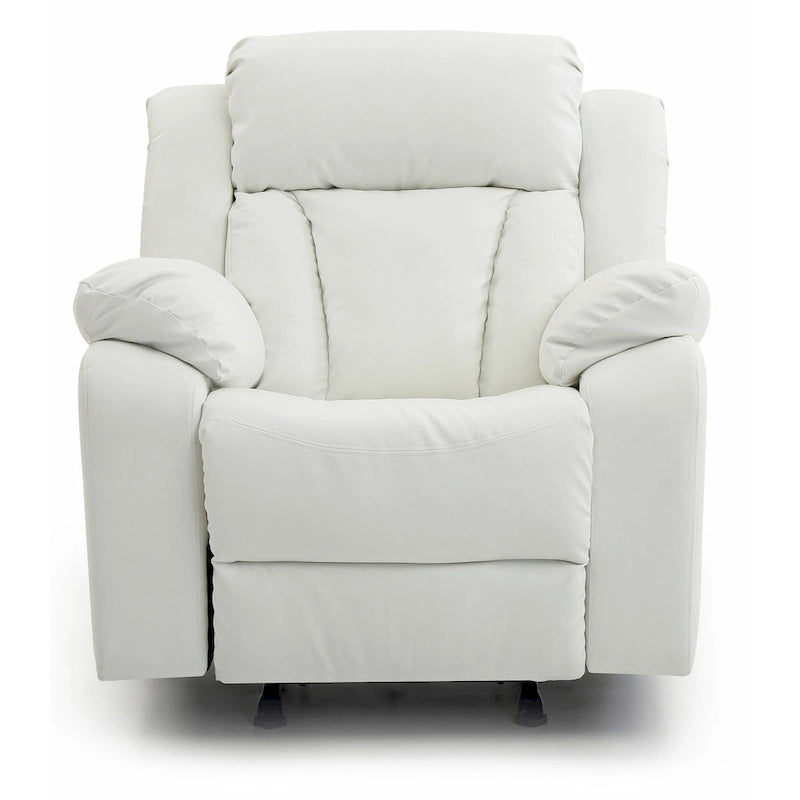 Fauteuil inclinable en similicuir, multicolore, une place