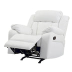 Fauteuil inclinable en similicuir, multicolore, une place