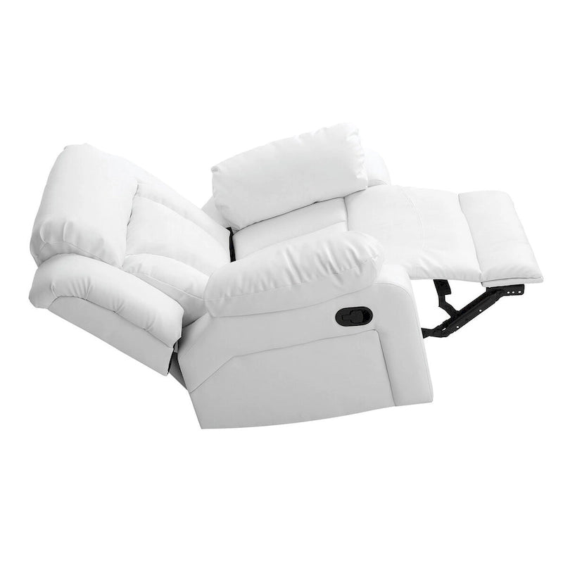 Fauteuil inclinable en similicuir, multicolore, une place