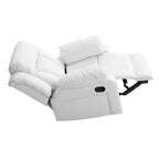 Fauteuil inclinable en similicuir, multicolore, une place
