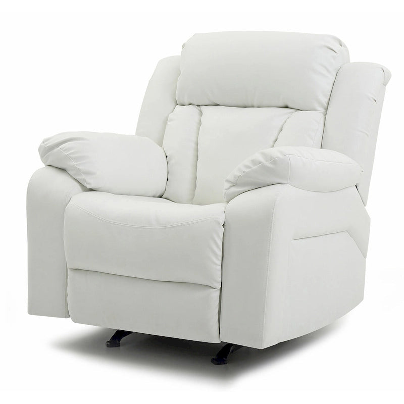 Fauteuil inclinable en similicuir, multicolore, une place
