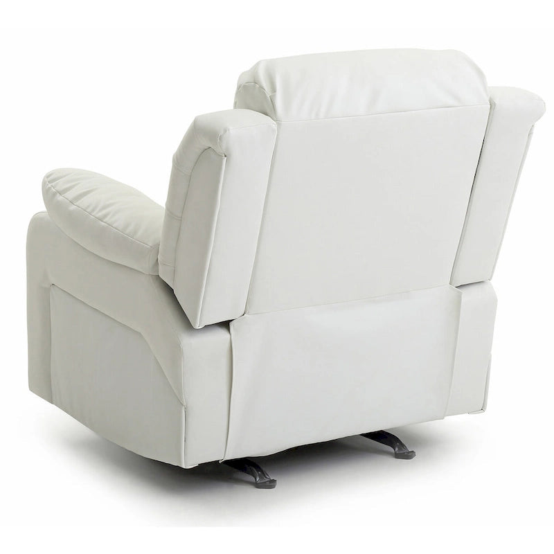 Fauteuil inclinable en similicuir, multicolore, une place