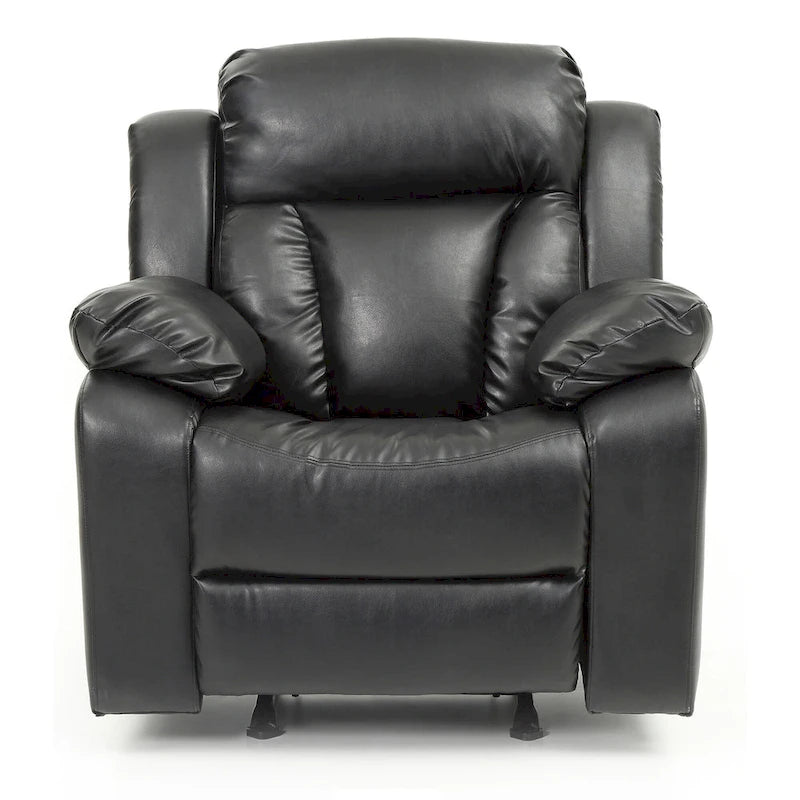 Fauteuil inclinable en similicuir, multicolore, une place