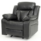 Fauteuil inclinable en similicuir, multicolore, une place