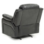 Fauteuil inclinable en similicuir, multicolore, une place