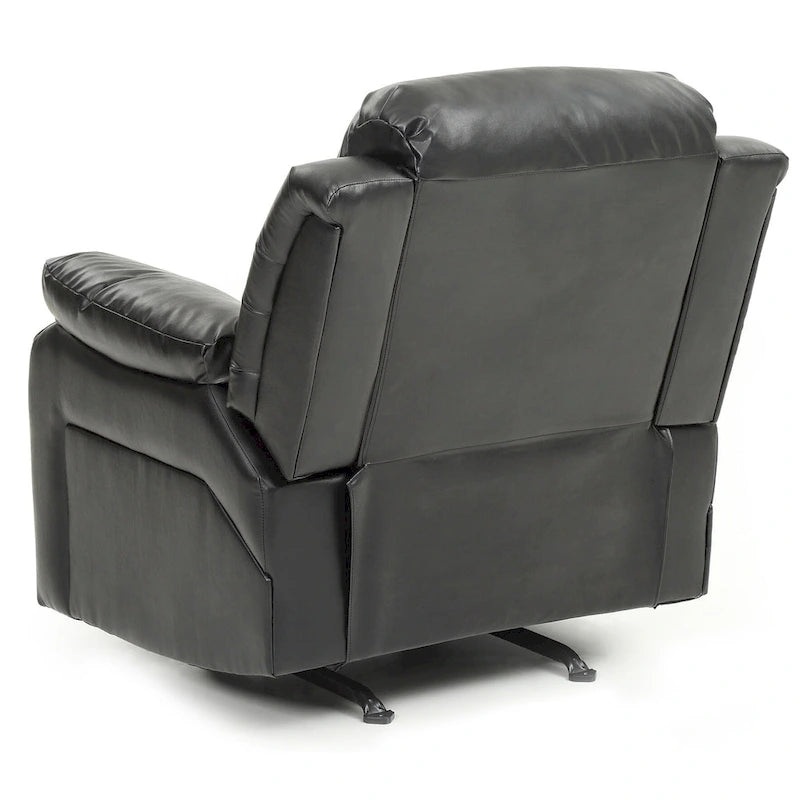 Fauteuil inclinable en similicuir, multicolore, une place