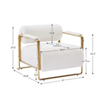 Fauteuil d'appoint en velours vert / orange / blanc / vert olive, dossier cylindrique, structure dorée, un seul siège