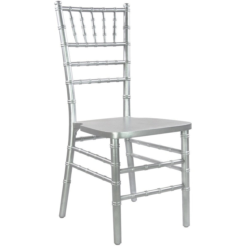 Chaise Chiavari multicolore, empilable, style bois, 1 place
