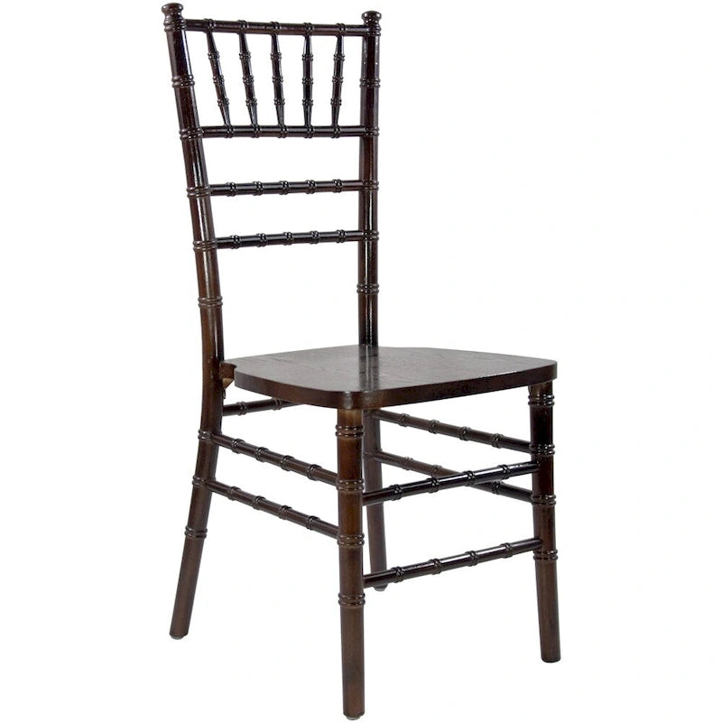 Chaise Chiavari multicolore, empilable, style bois, 1 place