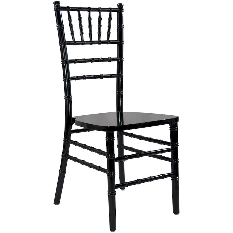Chaise Chiavari multicolore, empilable, style bois, 1 place