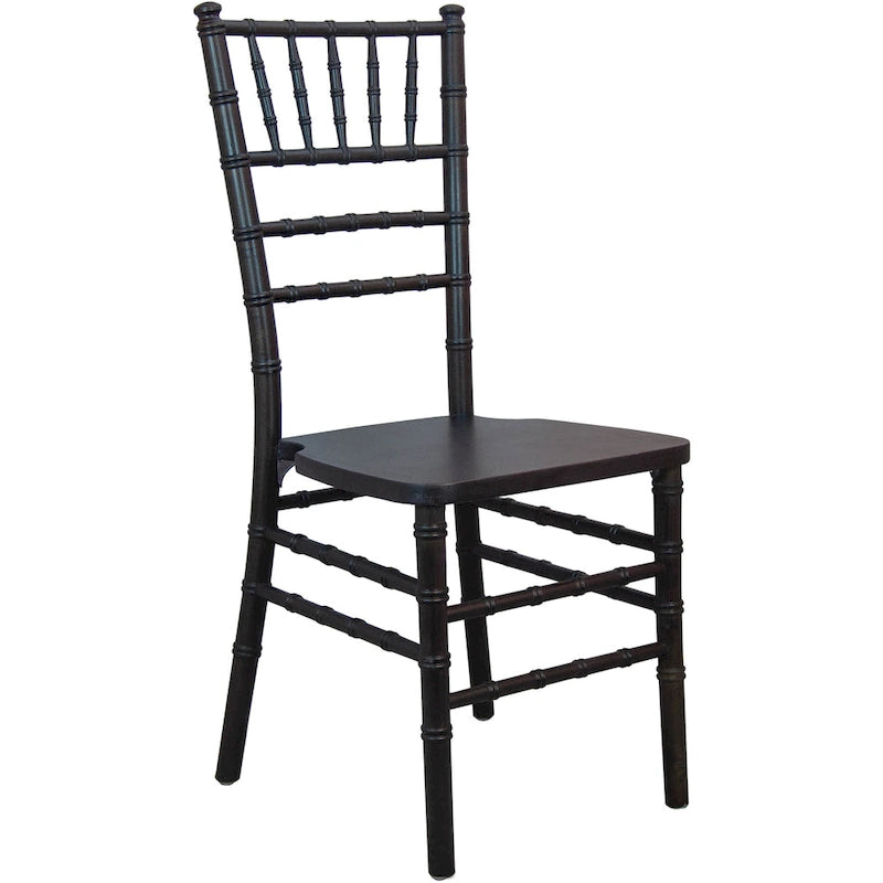 Chaise Chiavari multicolore, empilable, style bois, 1 place