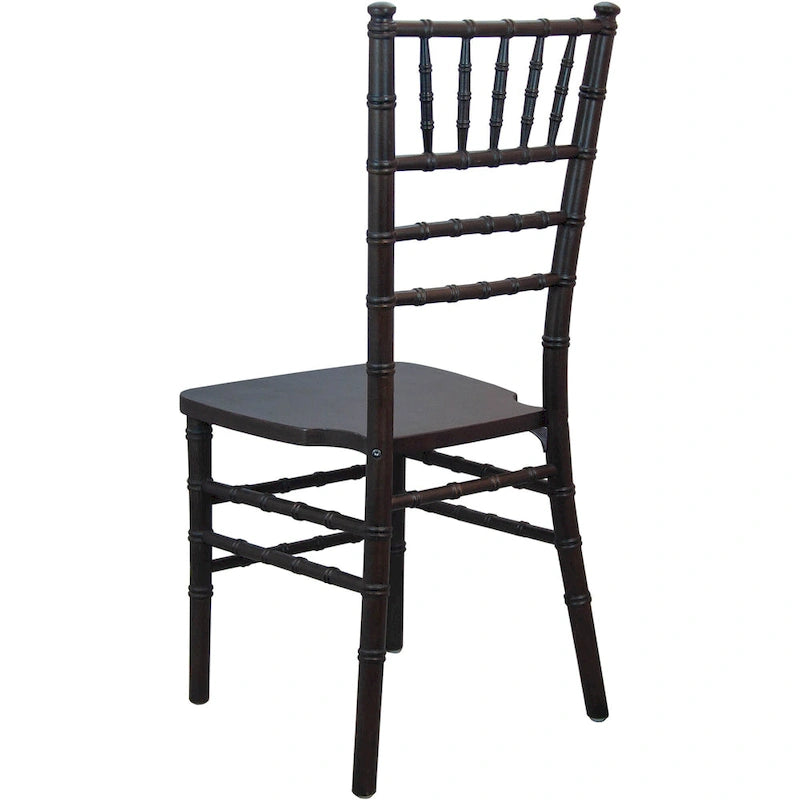 Chaise Chiavari multicolore, empilable, style bois, 1 place