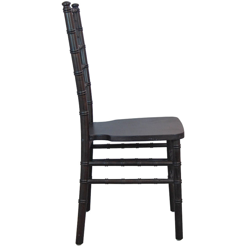 Chaise Chiavari multicolore, empilable, style bois, 1 place