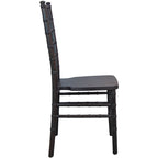 Chaise Chiavari multicolore, empilable, style bois, 1 place