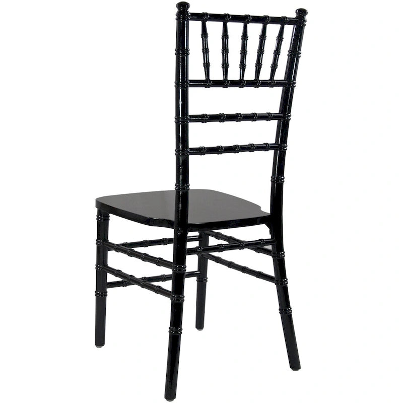 Chaise Chiavari multicolore, empilable, style bois, 1 place