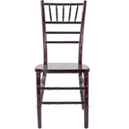 Chaise Chiavari multicolore, empilable, style bois, 1 place
