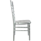 Chaise Chiavari multicolore, empilable, style bois, 1 place