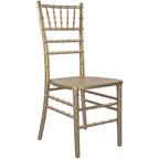 Chaise Chiavari multicolore, empilable, style bois, 1 place