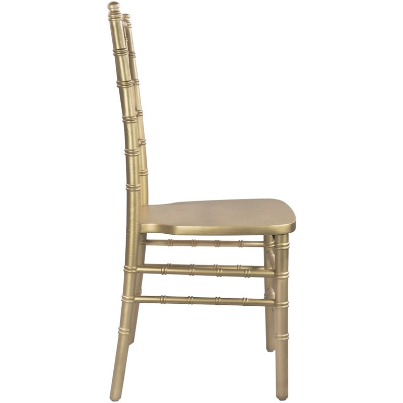Chaise Chiavari multicolore, empilable, style bois, 1 place