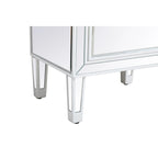Table de chevet à 1 tiroir, miroir argent/or/blanc, usage individuel