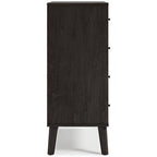 Commode à tiroirs bicolore blanc/naturel (3/4/5 tiroirs)